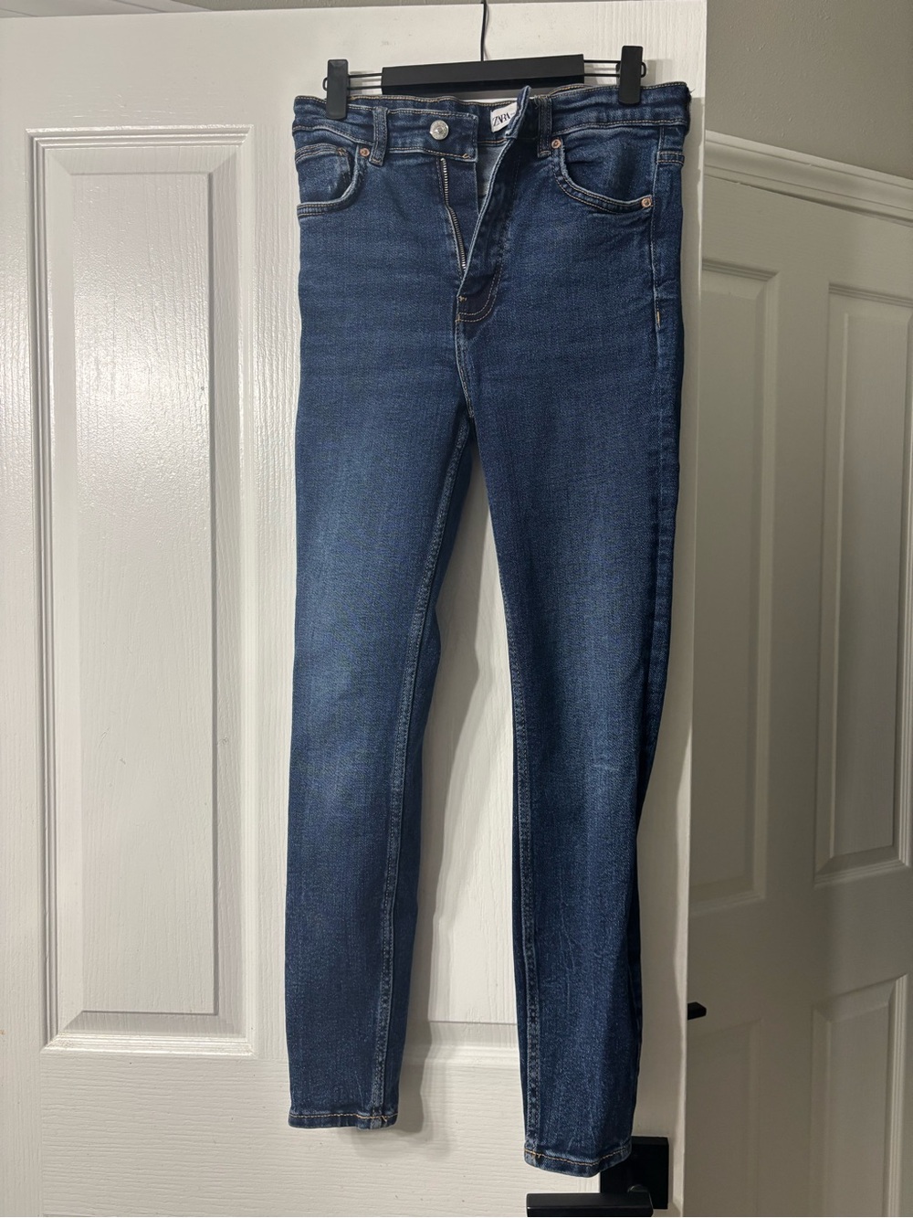 Zara Dark Blue Women's Ankle Skinny Jeans